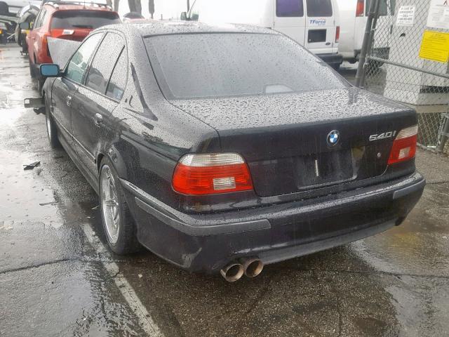 WBADN53442GF70754 - 2002 BMW 540 I BLACK photo 3