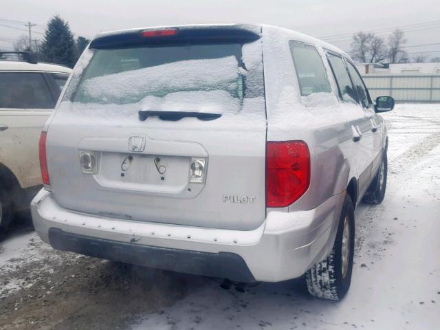 2HKYF181X5H563894 - 2005 HONDA PILOT LX 银色 照片 4