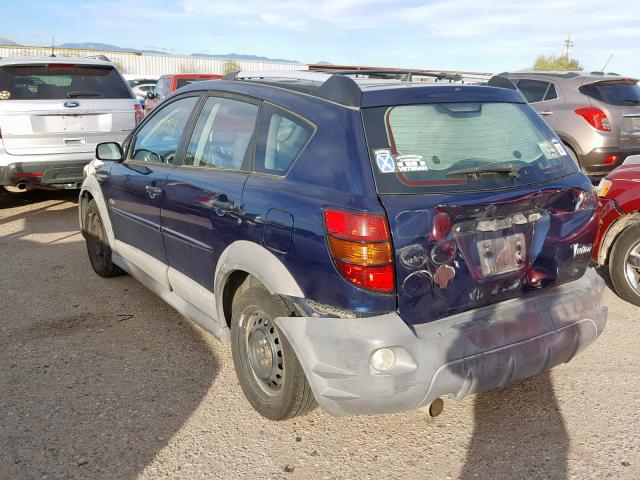 5Y2SL65816Z434305 - 2006 PONTIAC VIBE BLUE photo 3