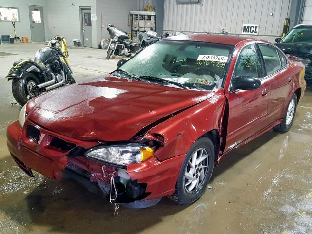 1G2NF52F93C198779 - 2003 PONTIAC GRAND AM S MAROON photo 2