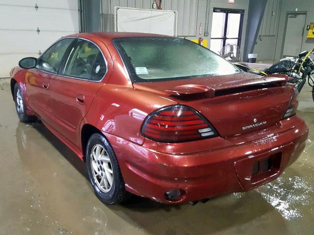 1G2NF52F93C198779 - 2003 PONTIAC GRAND AM S MAROON photo 3