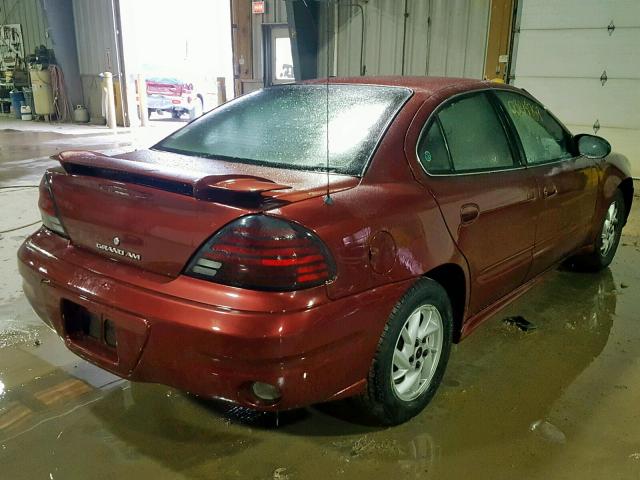 1G2NF52F93C198779 - 2003 PONTIAC GRAND AM S MAROON photo 4