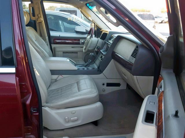 5LMFU28R54LJ28566 - 2004 LINCOLN NAVIGATOR Бордовый фото 5
