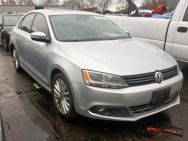 3VWLP7AJ1CM322086 - 2012 VOLKSWAGEN JETTA SEL SILVER photo 1