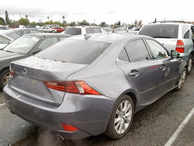 JTHBF1D28E5003455 - 2014 LEXUS IS 250 GRAY photo 4