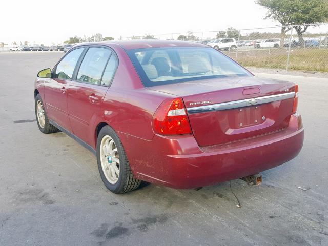 1G1ZS58F87F290625 - 2007 CHEVROLET MALIBU LS წითელი ფოტო 3