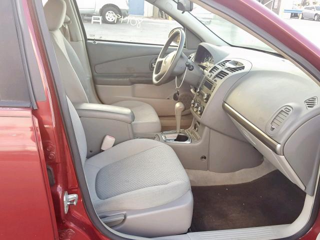 1G1ZS58F87F290625 - 2007 CHEVROLET MALIBU LS წითელი ფოტო 5