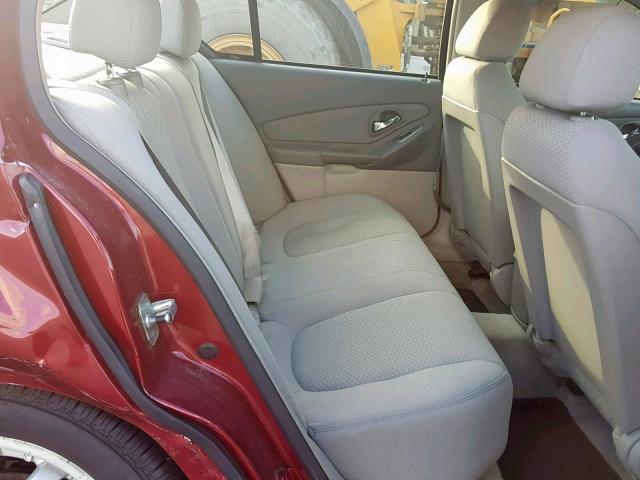 1G1ZS58F87F290625 - 2007 CHEVROLET MALIBU LS წითელი ფოტო 6