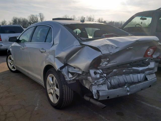 1G1ZA5EB5A4154444 - 2010 CHEVROLET MALIBU LS SILVER photo 3