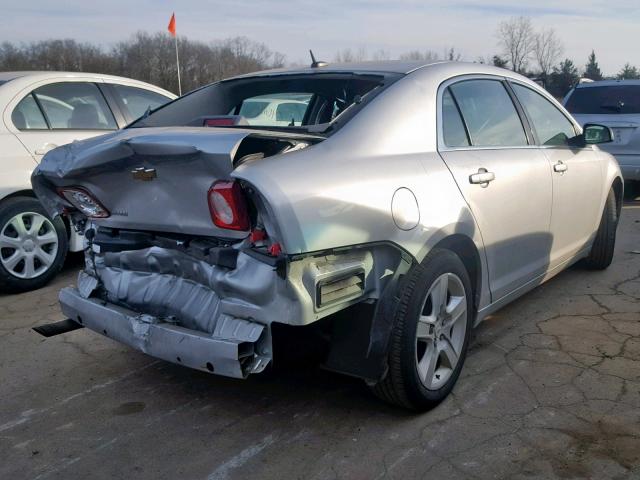 1G1ZA5EB5A4154444 - 2010 CHEVROLET MALIBU LS SILVER photo 4