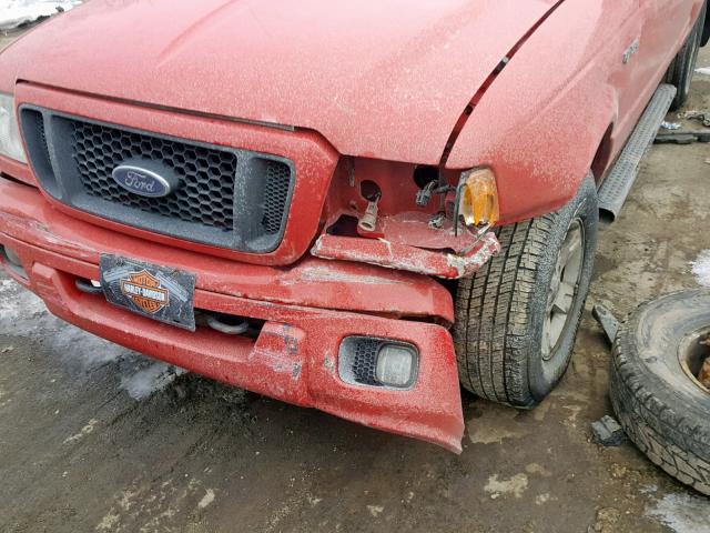 1FTZR45E64PA87408 - 2004 FORD RANGER SUP RED photo 9