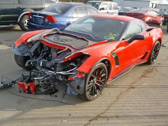 1G1YU2D67F5607633 - 2015 CHEVROLET CORVETTE S RED photo 2