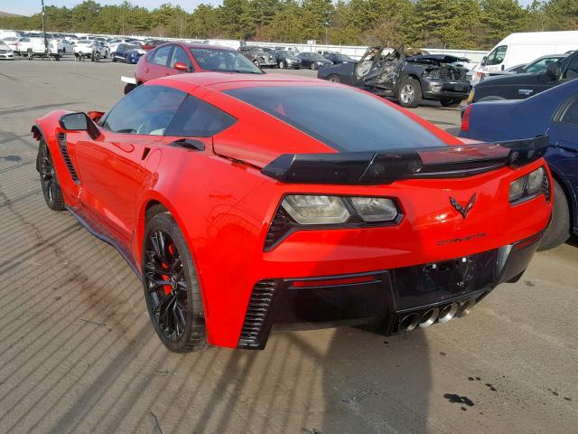 1G1YU2D67F5607633 - 2015 CHEVROLET CORVETTE S RED photo 3