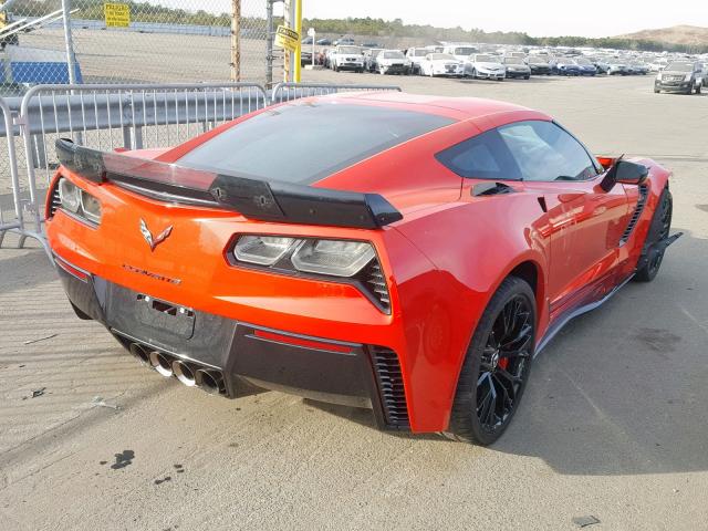 1G1YU2D67F5607633 - 2015 CHEVROLET CORVETTE S RED photo 4