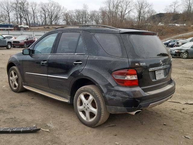 4JGBB86E78A400966 - 2008 MERCEDES-BENZ ML 350 BLACK photo 3