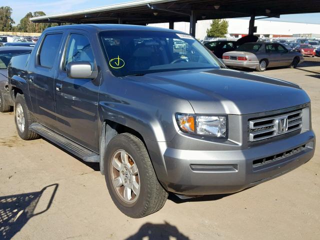 2HJYK16587H507297 - 2007 HONDA RIDGELINE GRAY photo 1