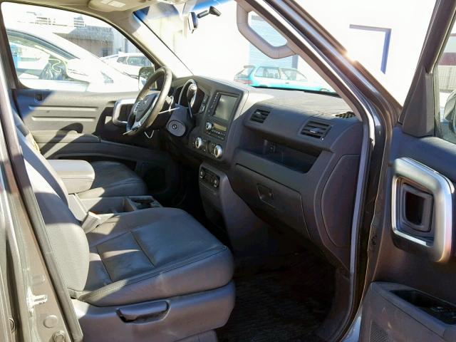 2HJYK16587H507297 - 2007 HONDA RIDGELINE GRAY photo 5