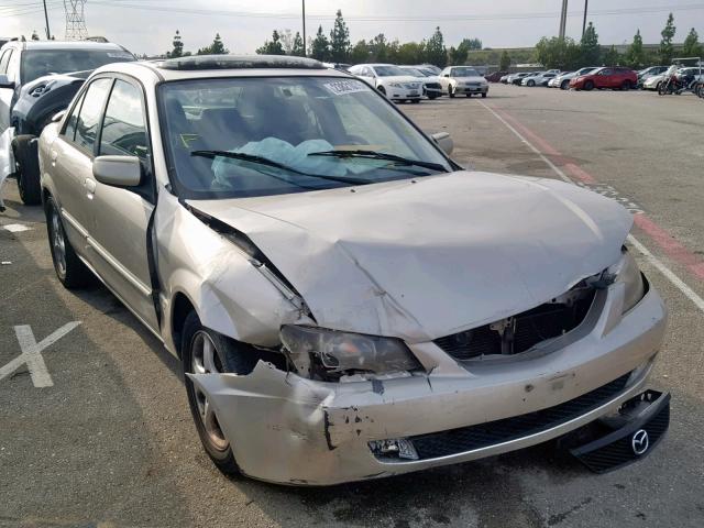 JM1BJ225120565015 - 2002 MAZDA PROTEGE DX BEIGE photo 1