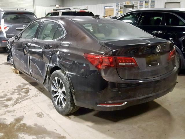 19UUB1F51FA009699 - 2015 ACURA TLX TECH BROWN photo 3