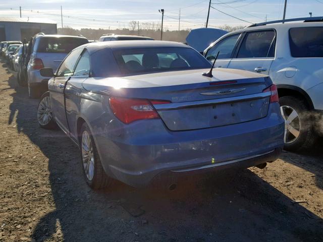 1C3BC7EG5BN535852 - 2011 CHRYSLER 200 LIMITE BLUE photo 3