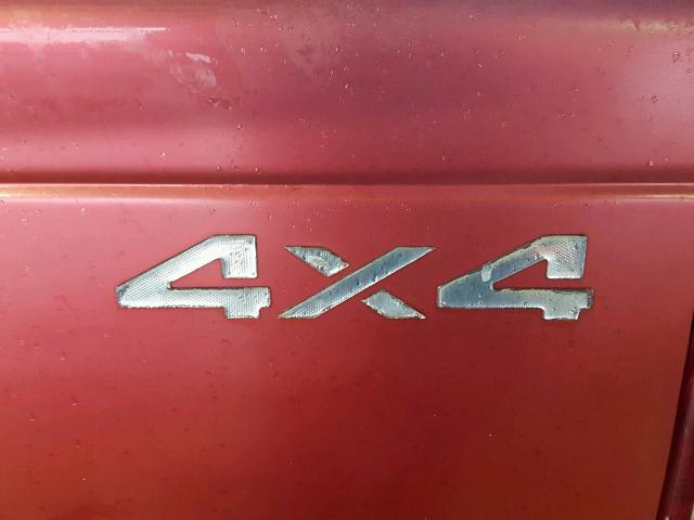 1B7GG26Y3VS174398 - 1997 DODGE DAKOTA RED photo 9