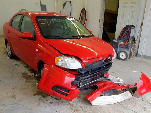 KL1TD56668B053089 - 2008 CHEVROLET AVEO BASE წითელი ფოტო 1