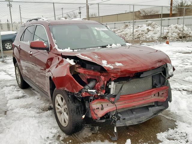 2GNALCEK5H1542192 - 2017 CHEVROLET EQUINOX LT RED photo 1