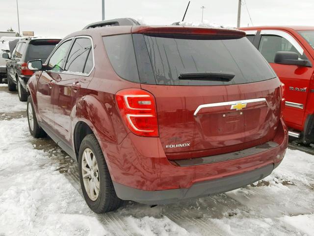 2GNALCEK5H1542192 - 2017 CHEVROLET EQUINOX LT RED photo 3