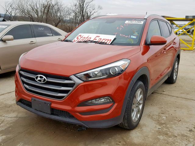 KM8J3CA42GU089793 - 2016 HYUNDAI TUCSON LIM ORANGE photo 2