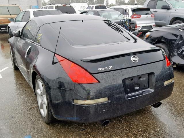 JN1AZ34E93T008928 - 2003 NISSAN 350Z COUPE BLACK photo 3