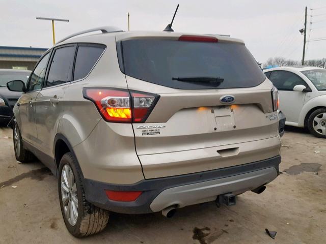 1FMCU9J9XJUA88662 - 2018 FORD ESCAPE TIT GOLD photo 3