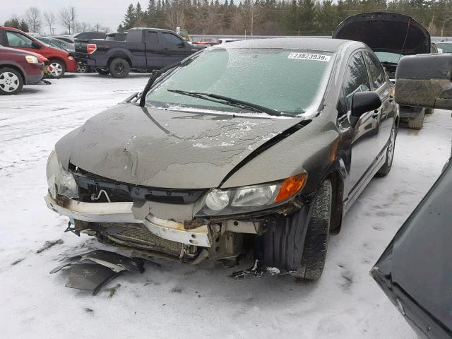 2HGFA16387H040560 - 2007 HONDA CIVIC DX GRAY photo 2