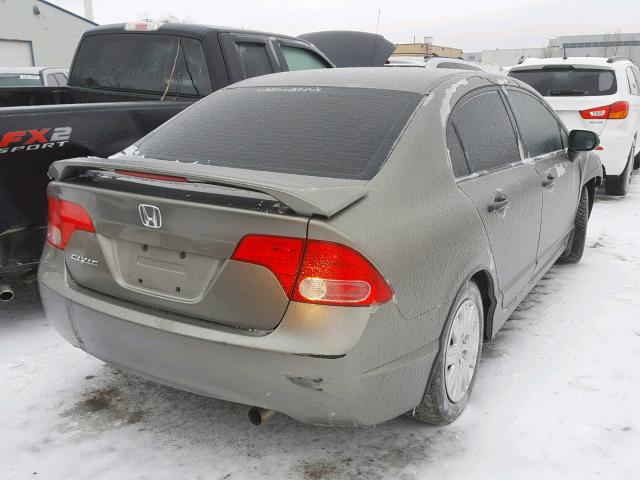 2HGFA16387H040560 - 2007 HONDA CIVIC DX GRAY photo 4