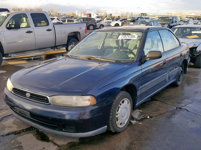 4S3BD6355S7227993 - 1995 SUBARU LEGACY L A BLUE photo 2