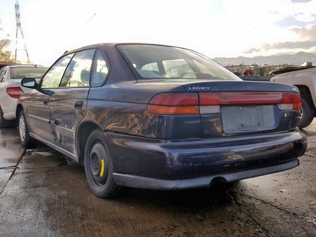 4S3BD6355S7227993 - 1995 SUBARU LEGACY L A BLUE photo 3