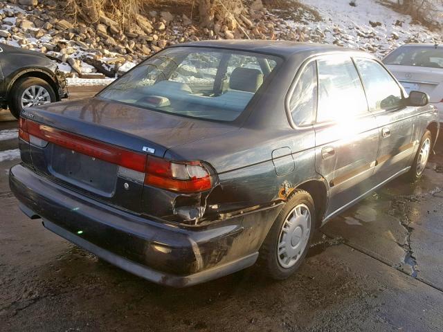 4S3BD6355S7227993 - 1995 SUBARU LEGACY L A BLUE photo 4