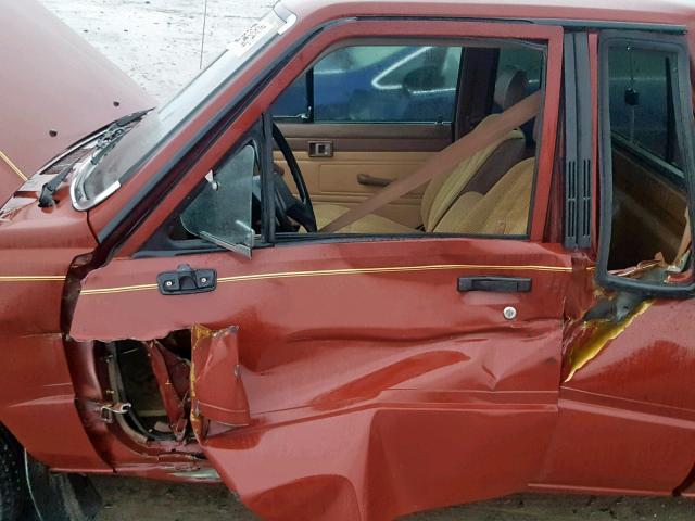 JT4RN70D1G0015587 - 1986 TOYOTA PICKUP XTR MAROON photo 10