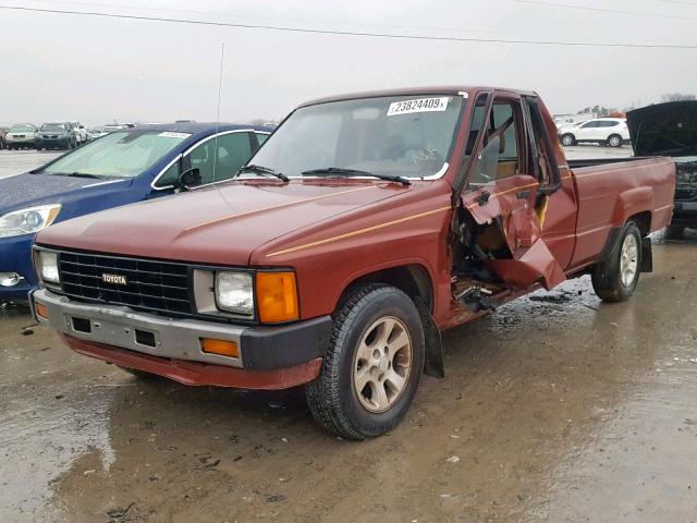 JT4RN70D1G0015587 - 1986 TOYOTA PICKUP XTR MAROON photo 2