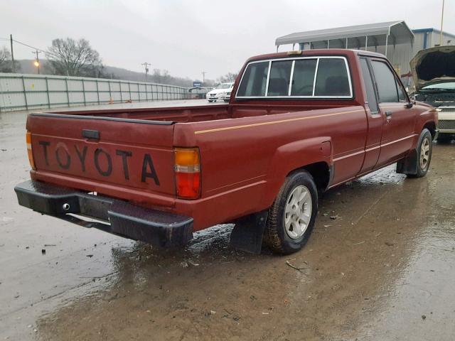 JT4RN70D1G0015587 - 1986 TOYOTA PICKUP XTR MAROON photo 4