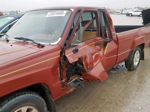 JT4RN70D1G0015587 - 1986 TOYOTA PICKUP XTR MAROON photo 9