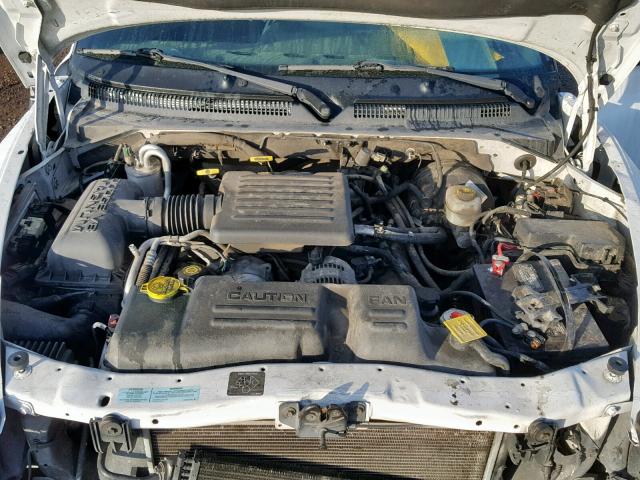 1B7GL2AN9YS632524 - 2000 DODGE DAKOTA QUA WHITE photo 7