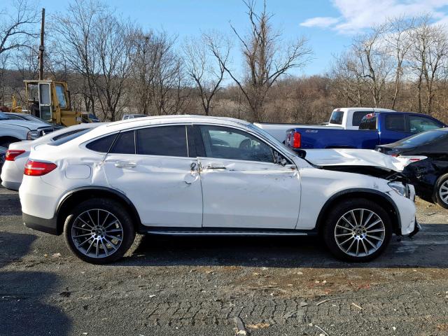 WDC0J4KB0HF239666 - 2017 MERCEDES-BENZ GLC COUPE WHITE photo 9