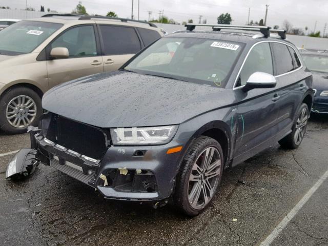 WA1C4AFY7J2122276 - 2018 AUDI SQ5 PRESTI GRAY photo 2