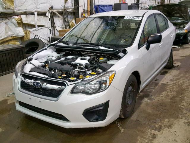 JF1GJAA61EH021071 - 2014 SUBARU IMPREZA BA WHITE photo 2