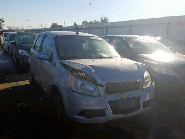 KL1TD6DE3AB136436 - 2010 CHEVROLET AVEO LS SILVER photo 1