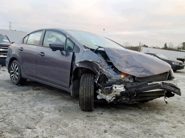 2HGFB2F91FH517349 - 2015 HONDA CIVIC EXL GRAY photo 1