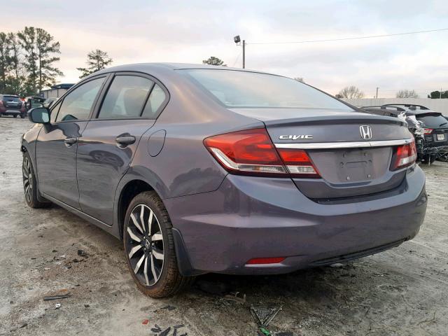 2HGFB2F91FH517349 - 2015 HONDA CIVIC EXL GRAY photo 3