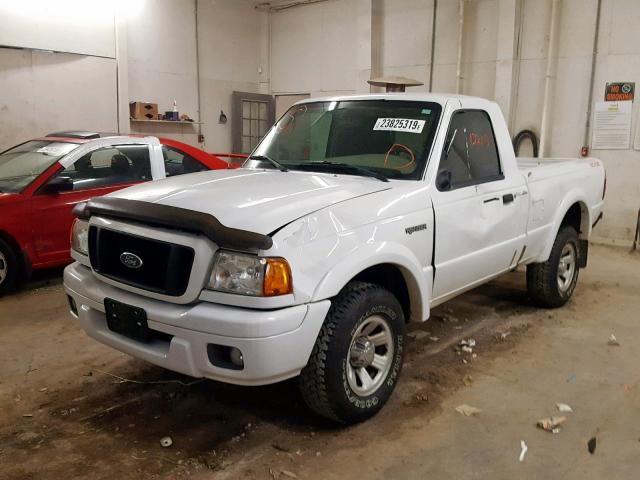 1FTYR10U04PA51223 - 2004 FORD RANGER WHITE photo 2