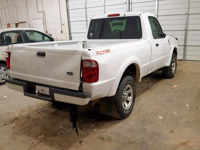 1FTYR10U04PA51223 - 2004 FORD RANGER WHITE photo 4