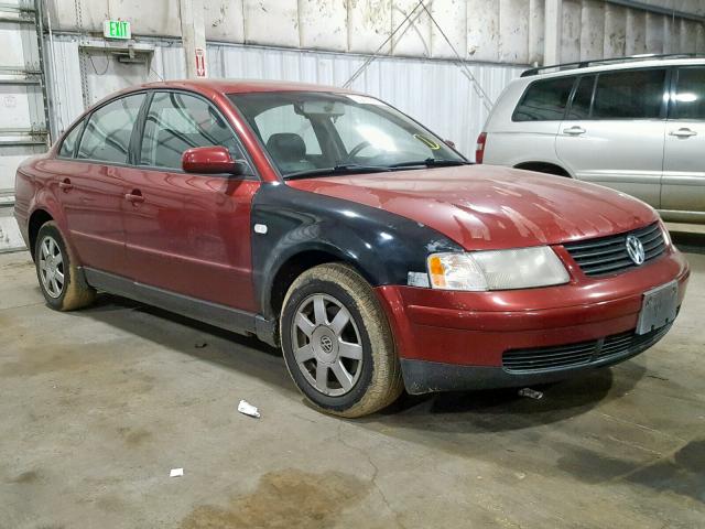 WVWMA23B0YE087971 - 2000 VOLKSWAGEN PASSAT GLS BURGUNDY photo 1